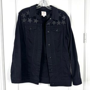 LULAROE Jaxon Embroidered Stars Jacket Black Size M Rare